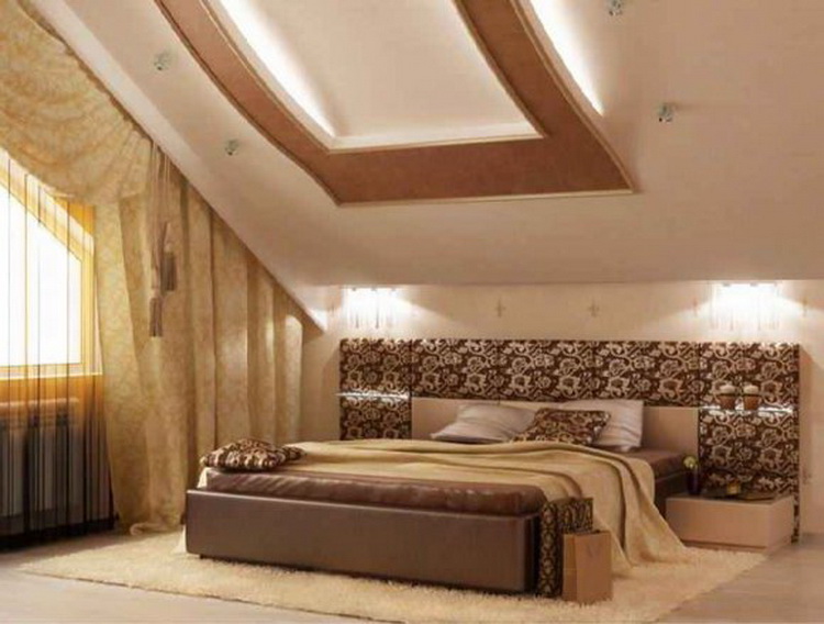 Красивый потолок из гипсокартона : 100 фото идей дизайна